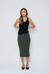 Lynne-Rib Knit Midi Skirt